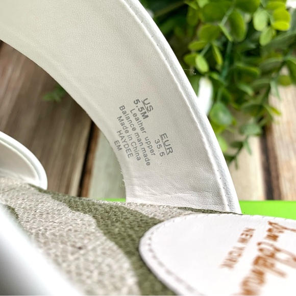 Sam Edelman Haydee slide sandals white MLT Lea 5 1/2 zebra US 5.5 - Picture 7 of 9